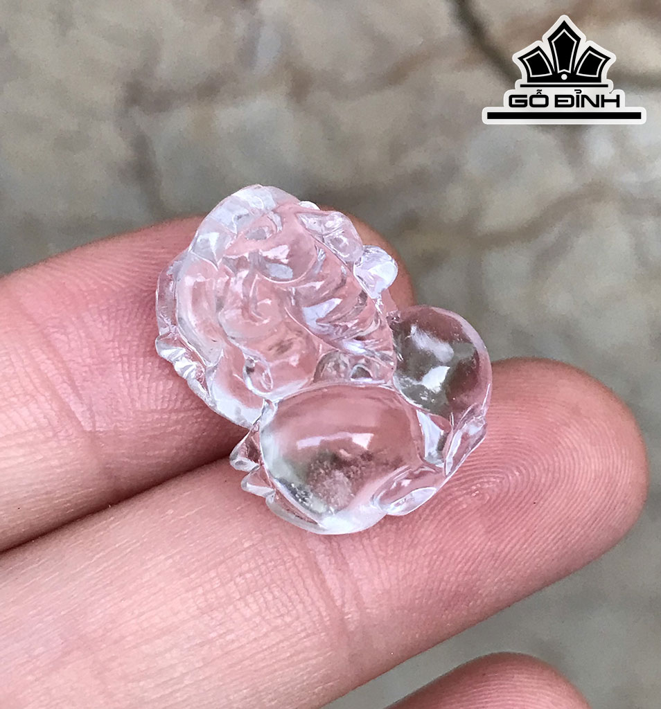 Vòng Tay Thiên Lộc Thủy Ngọc Đá Thạch Anh Cao 21 Ngang 15,3 Sâu 11 (mm)