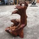 Tượng Trâu Gỗ Hương Cao 63 Ngang 50 Sâu 42 (cm)