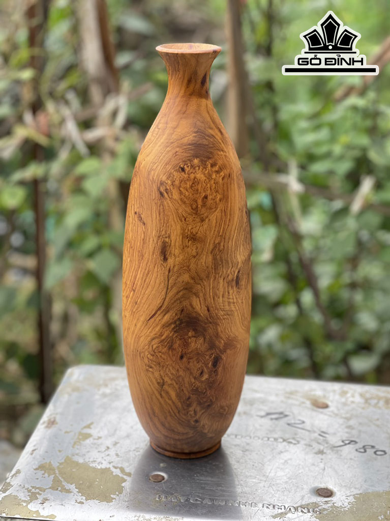 Bình Phú Quý Gỗ Hương Cao 40 Đường Kính 12 (cm)
