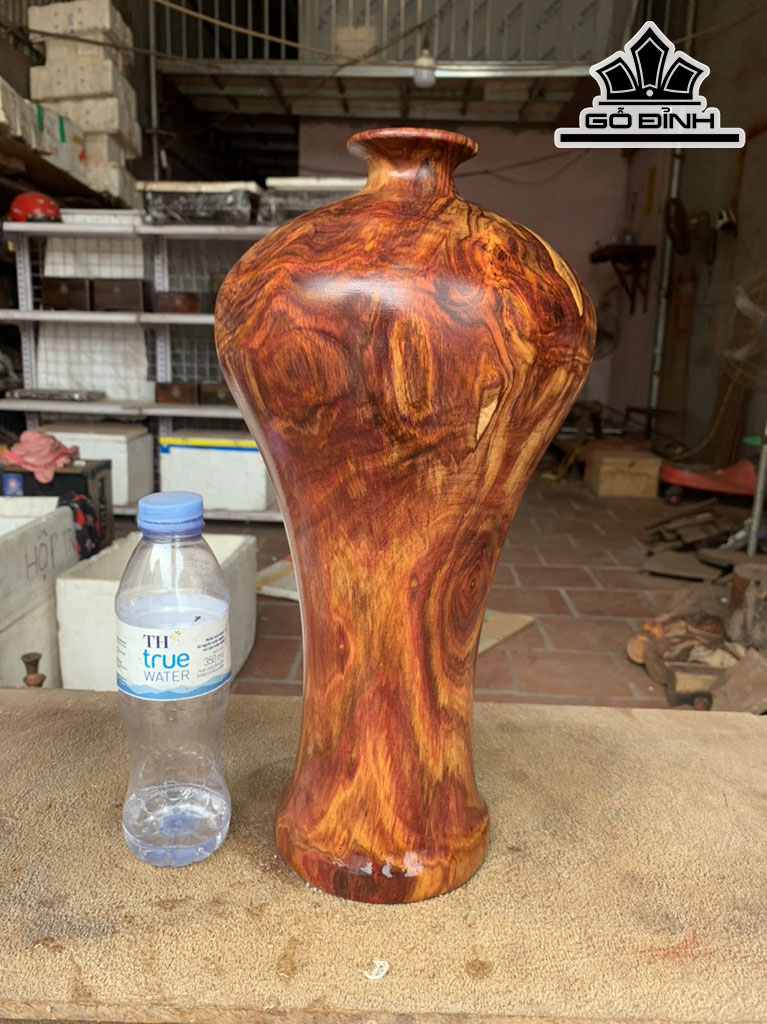 Bình Gỗ Sưa Cao 18,5 Đường Kính 37 (cm)