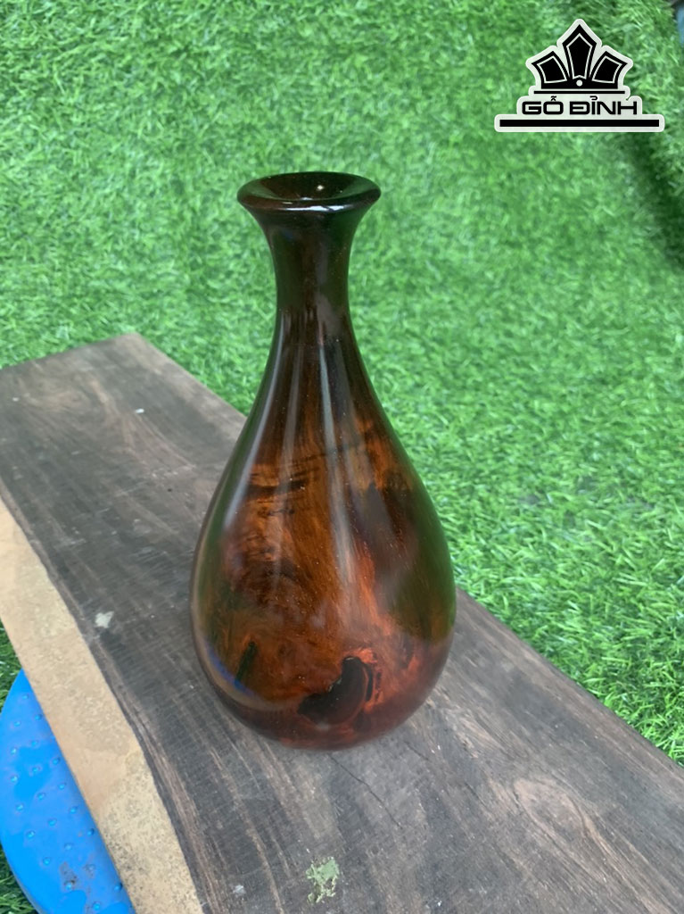 Bình Gỗ Trắc Cao 11 Đường Kính 22,5 (cm)