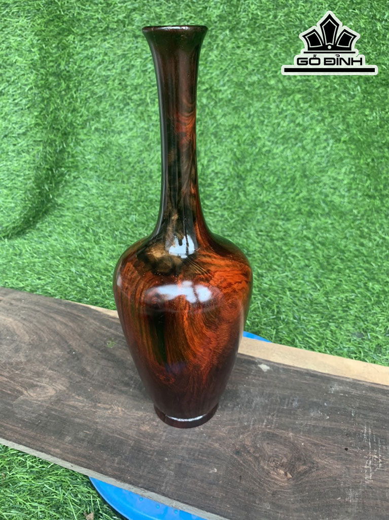 Bình Gỗ Trắc Cao 11,5 Đường Kính 31,5 (cm)