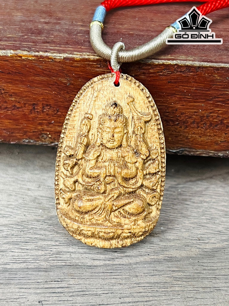 Mặt Dây Chuyền Phật Bản Mệnh Gỗ Trầm Tốc Cao 5 (cm)