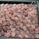 Mặt Hồ Ly Chúa Đá Thạch Anh Dâu Tây Hồng Cao 2 (mm)