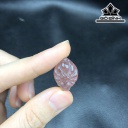 Mặt Hồ Ly Chúa Đá Thạch Anh Dâu Tây Hồng Cao 2 (mm)