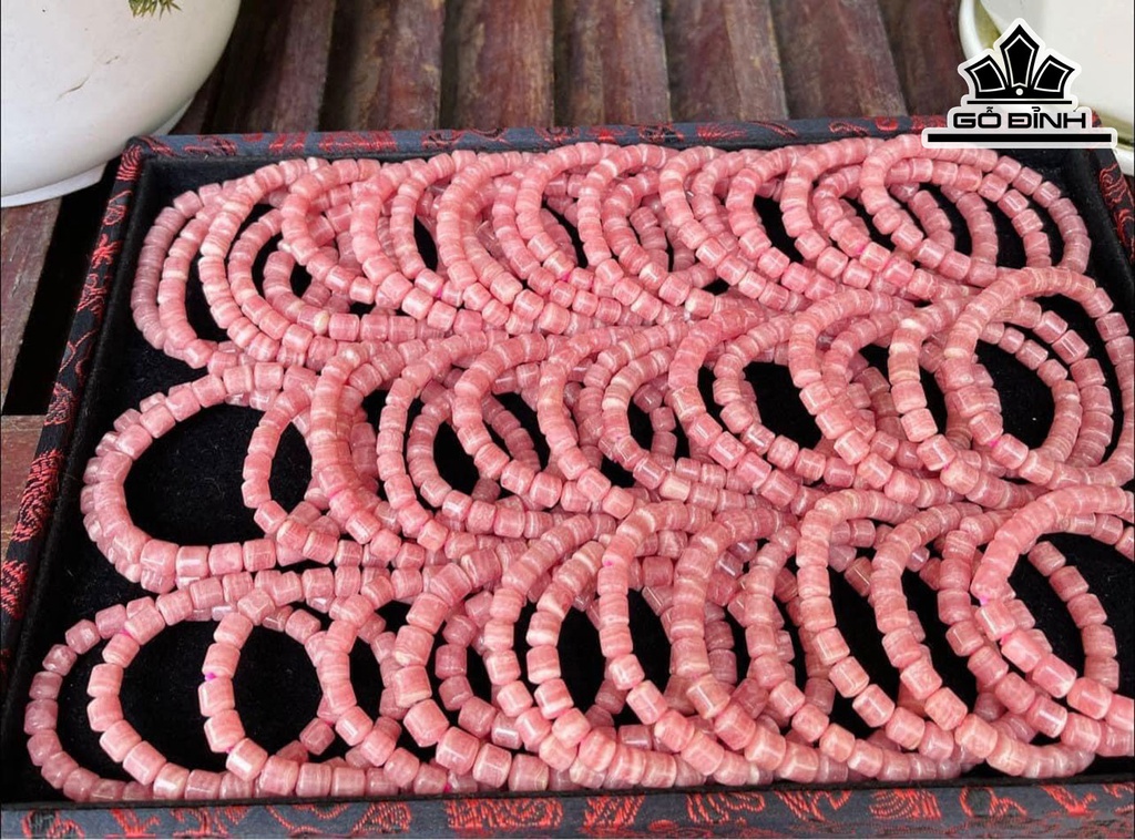 Vòng Tay Đá Đào Hoa Đường Kính Hạt 7,2(mm) 30gr