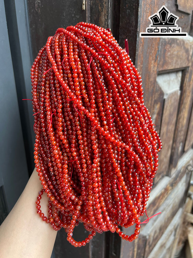 Vòng Tay Đá Mã Não Đường Kính Hạt 5 (mm)