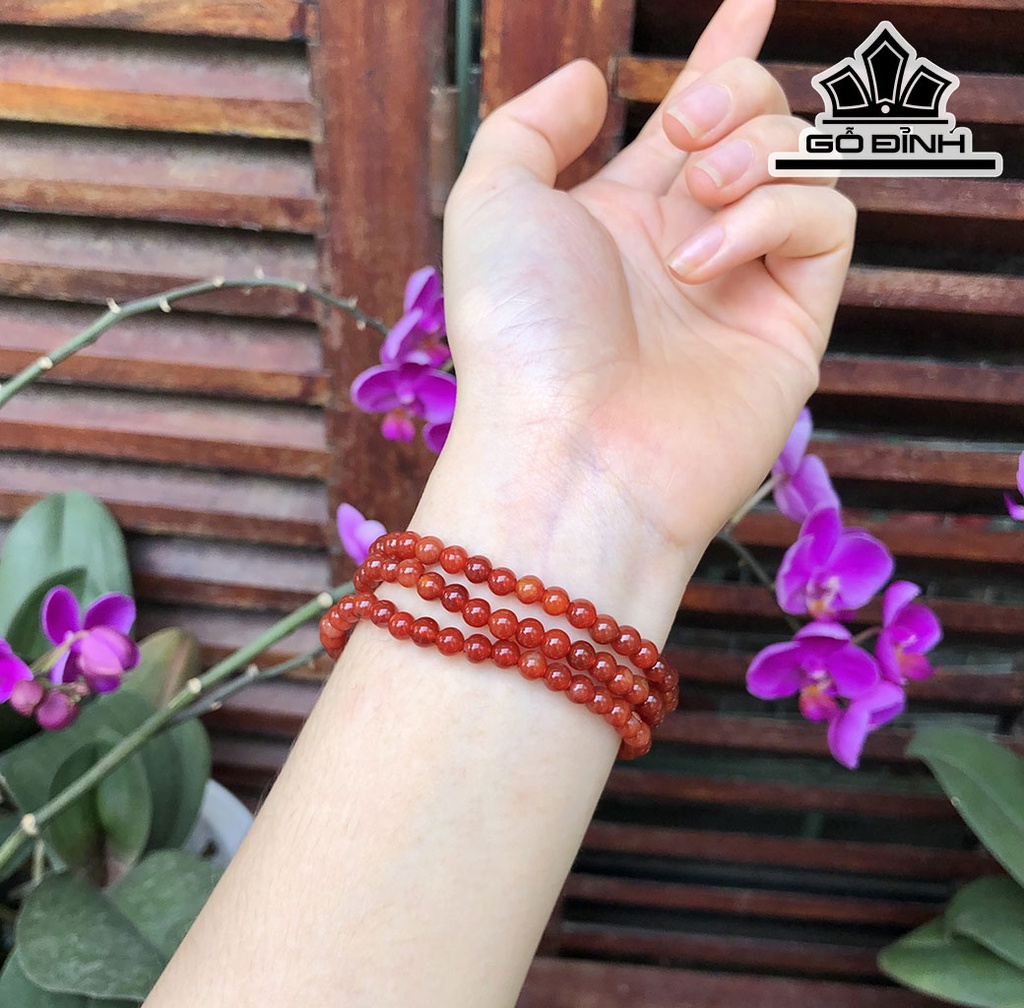 Vòng Tay Đá Mã Não Đường Kính Hạt 5 (mm)