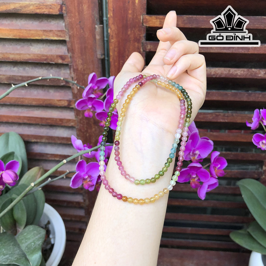 Vòng Tay Đá Tourmaline Đường Kính Hạt 4,2 (mm)