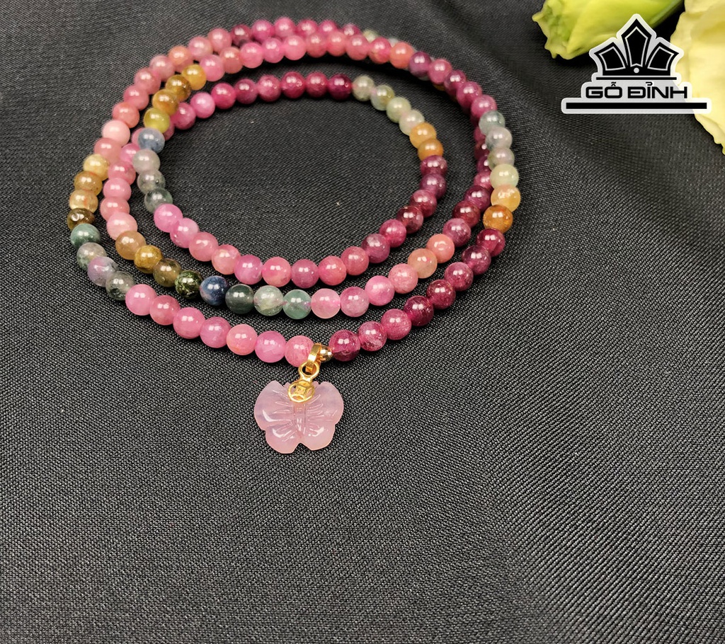 Vòng Tay Đá Tourmaline Đường Kính Hạt 4,3(mm)