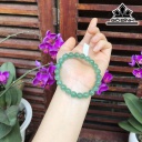 Vòng Tay Đá Thạch Anh Dâu Tây Xanh Đường Kính Hạt 9(mm) 5gr