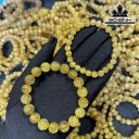 Vòng Tay Đá Thạch Anh Tóc Vàng Đường Kính Hạt 12(mm) 45gr