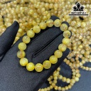 Vòng Tay Đá Thạch Anh Tóc Vàng Đường Kính Hạt 12(mm) 45gr