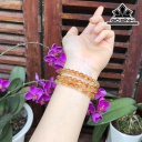 Vòng Tay Đá Thạch Anh Vàng Đường Kính Hạt 6 (mm)