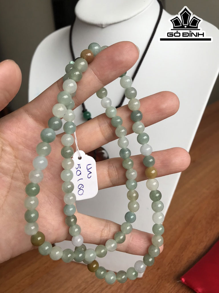 Vòng Tay Đá Cẩm Thạch Đường Kính Hạt 6,5 (mm)