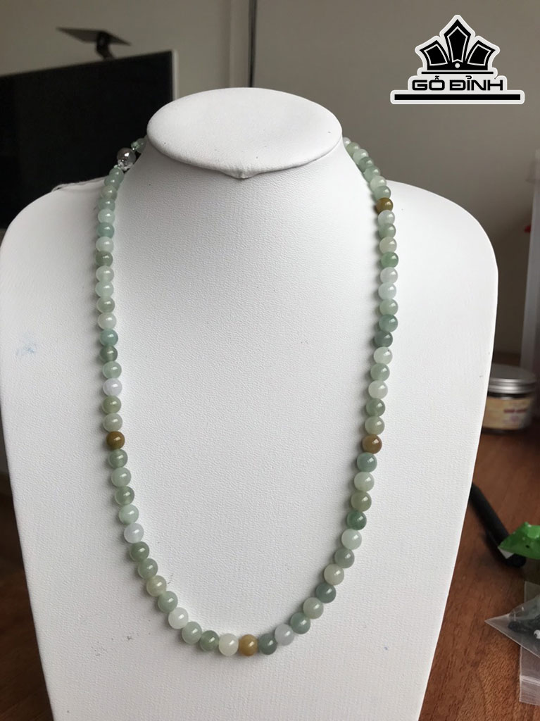 Vòng Tay Đá Cẩm Thạch Đường Kính Hạt 6,5 (mm)