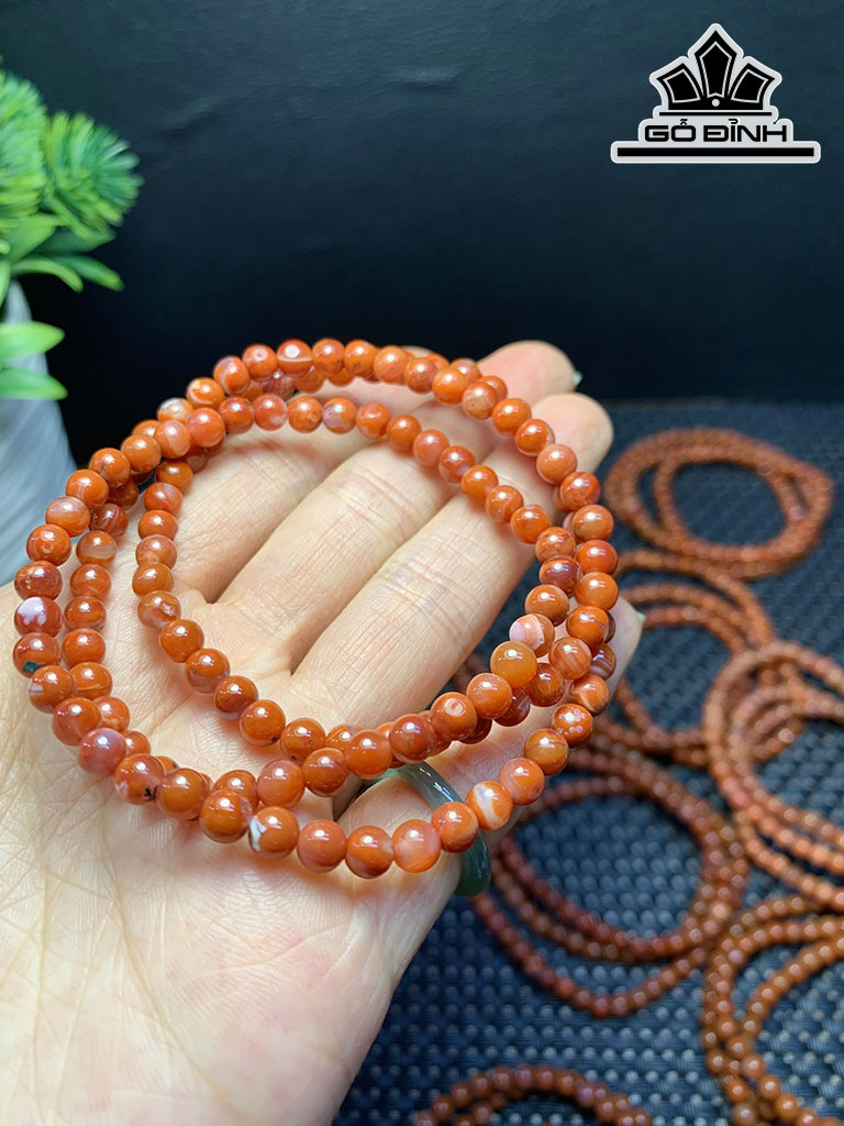 Vòng Tay Đá Mã Não Đường Kính 4,7 (mm)