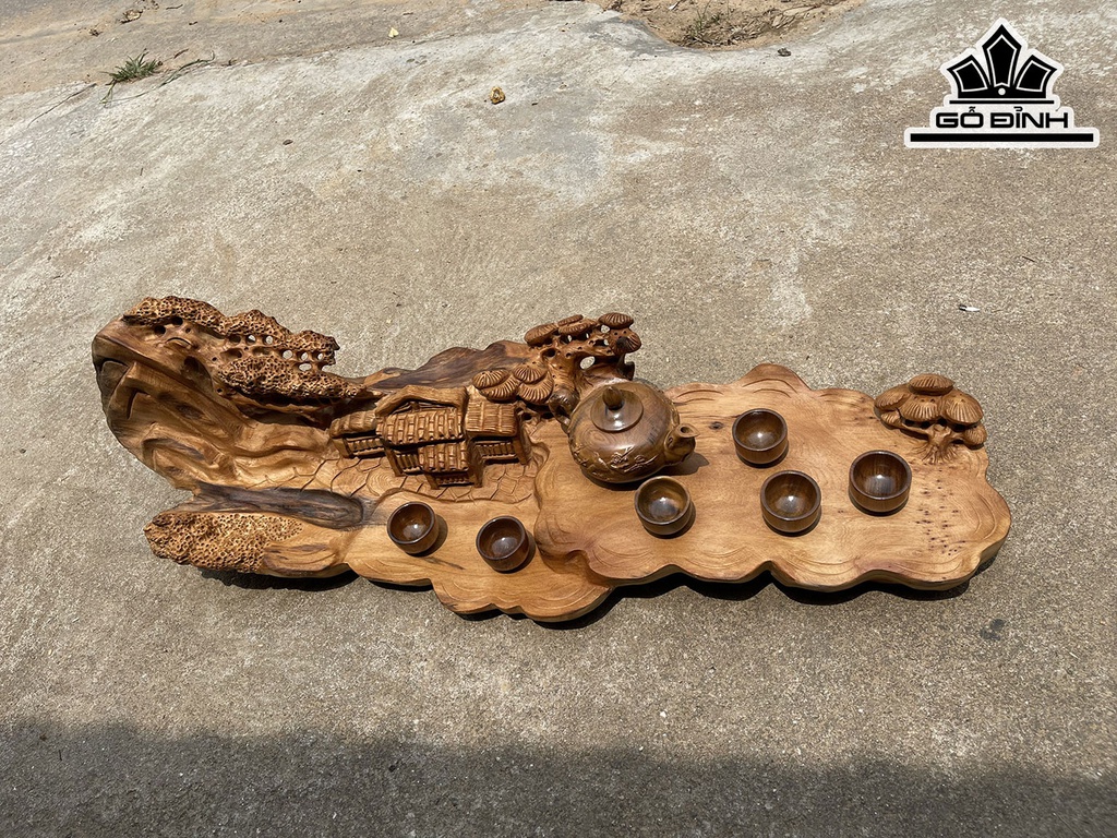 Khay Trà Gỗ Ngọc Am Cao 89 Ngang 30 Sâu 25 (cm)