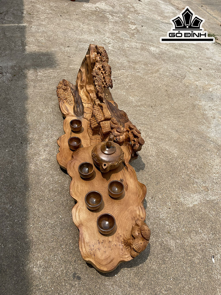 Khay Trà Gỗ Ngọc Am Cao 89 Ngang 30 Sâu 25 (cm)