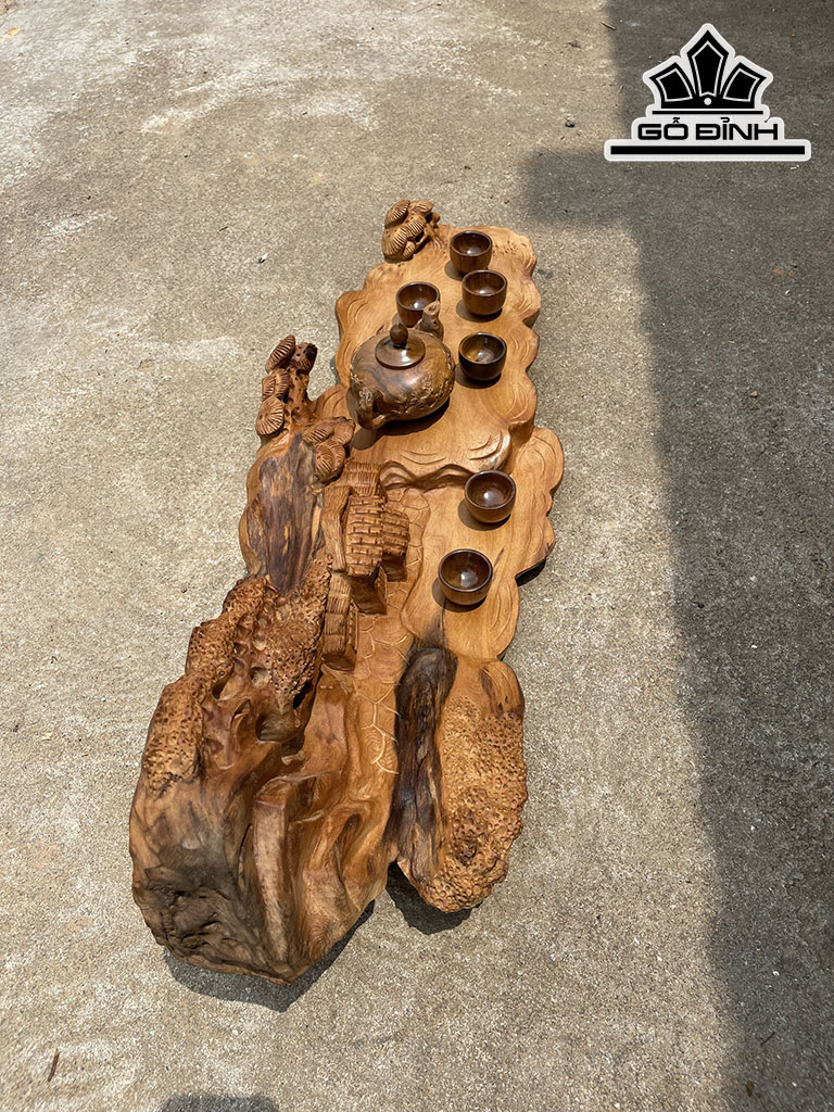 Khay Trà Gỗ Ngọc Am Cao 89 Ngang 30 Sâu 25 (cm)