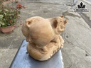Tượng Heo Phong Thủy Gỗ Ngọc Am Cao 29 Ngang 27 Sâu 19 (cm)