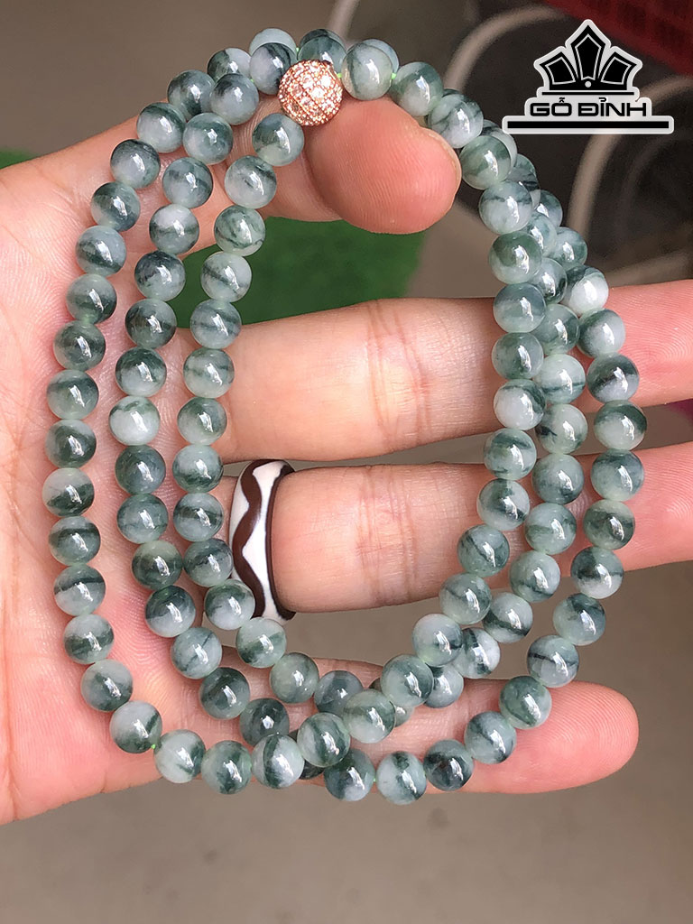 Chuỗi Đá Cẩm Thạch Đường Kính Hạt 6,7 (mm) 55gr