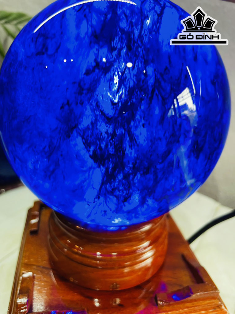 Bi Cầu Đá Vỏ Chai (Obsidian) Cao 12 (cm) 2,2kg