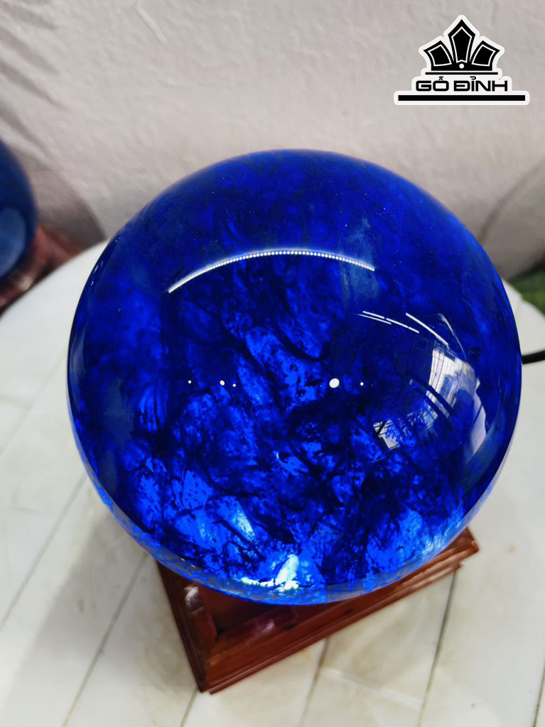 Bi Cầu Đá Vỏ Chai (Obsidian) Cao 12 (cm) 2,2kg