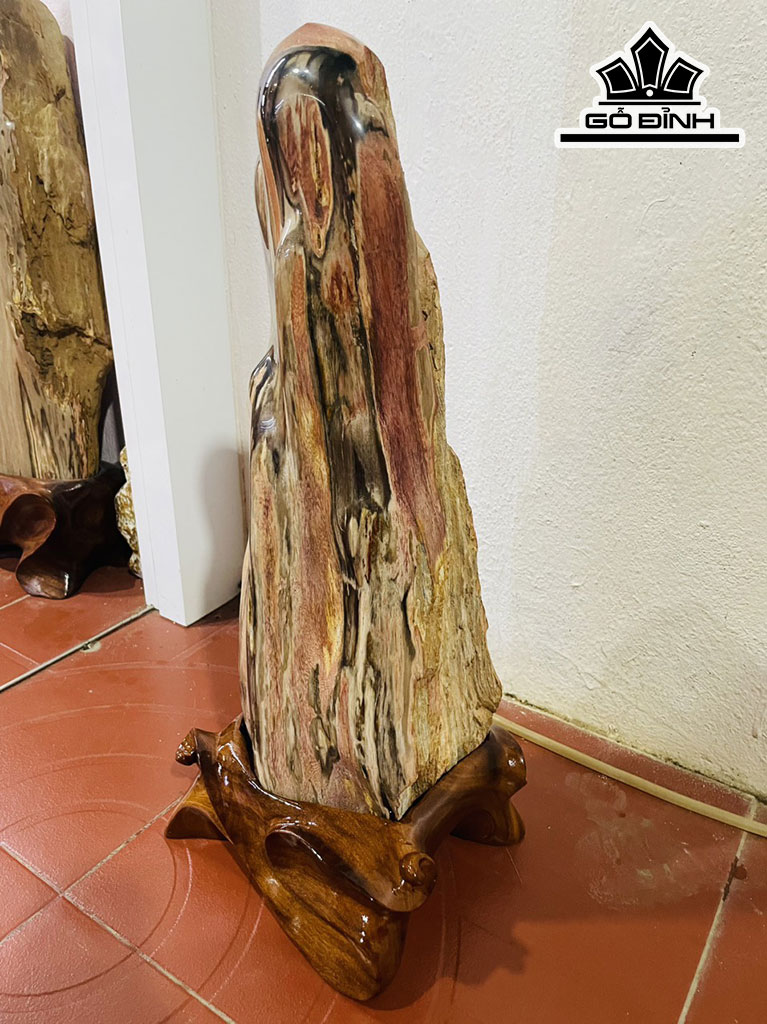 Tác Phẩm Gỗ Hóa Thạch Cao 55 Ngang 20 (cm) 16,5kg