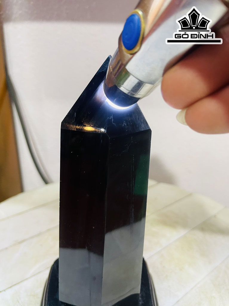 Tinh Thể Đá Thạch Anh Đen Cao 20 Ngang 6 (cm) 1kg