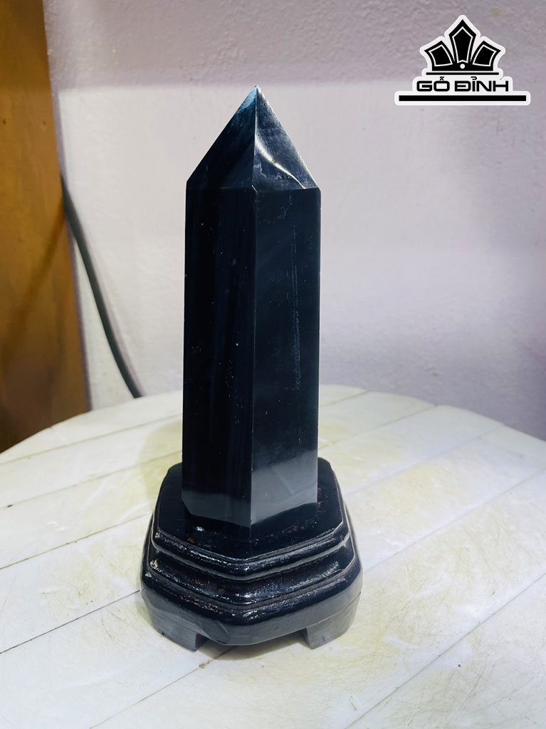 Tinh Thể Đá Thạch Anh Đen Cao 20 Ngang 6 (cm) 1kg