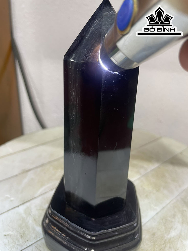 Tinh Thể Đá Thạch Anh Đen Cao 20 Ngang 6 (cm) 1kg