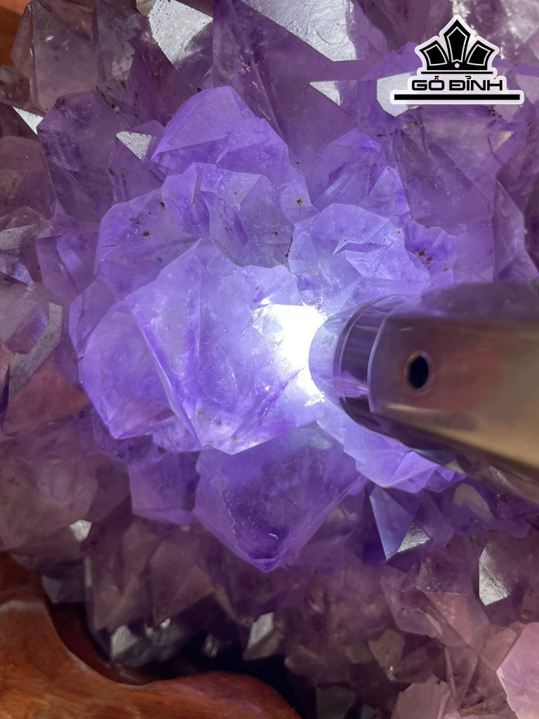 Tinh Thể Đá Thạch Anh Tím Cao 36 Ngang 25 (cm) 12,5kg