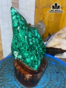 Tác Phẩm Đá Khổng Tước (Malachite) Cao 18 (cm) 1,3kg