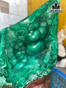 Tác Phẩm Đá Khổng Tước (Malachite) Cao 18 (cm) 1,3kg