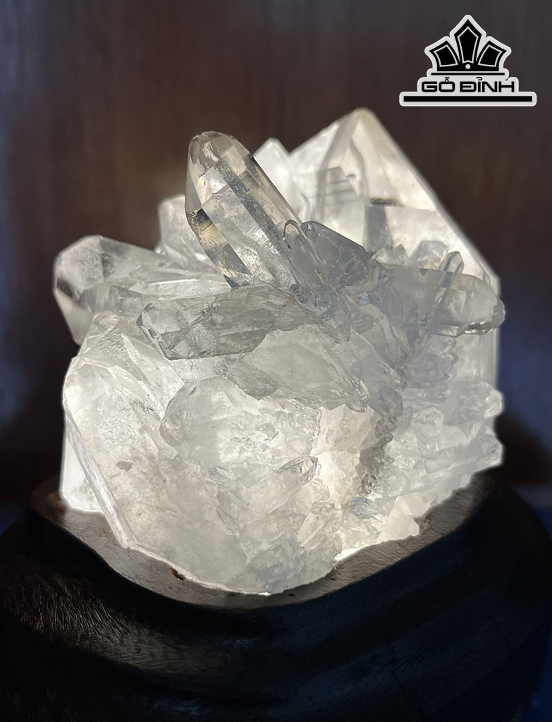 Tác Phẩm Đá Thạch Anh Phale Cao 11,5 Ngang 12 (cm) 0,98kg