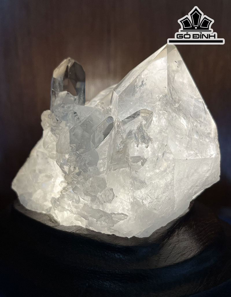 Tác Phẩm Đá Thạch Anh Phale Cao 11,5 Ngang 12 (cm) 0,98kg