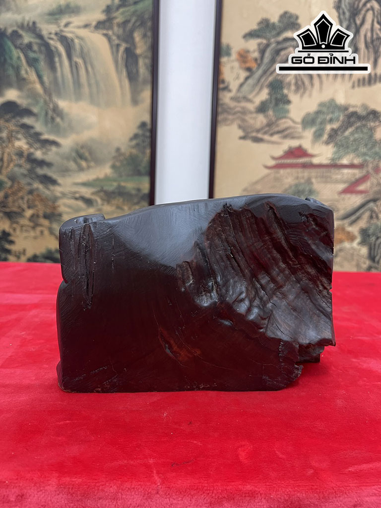 Tượng Phật Di Lặc Gỗ Trắc Ngang 21 Cao 14 Sâu 9 (cm)