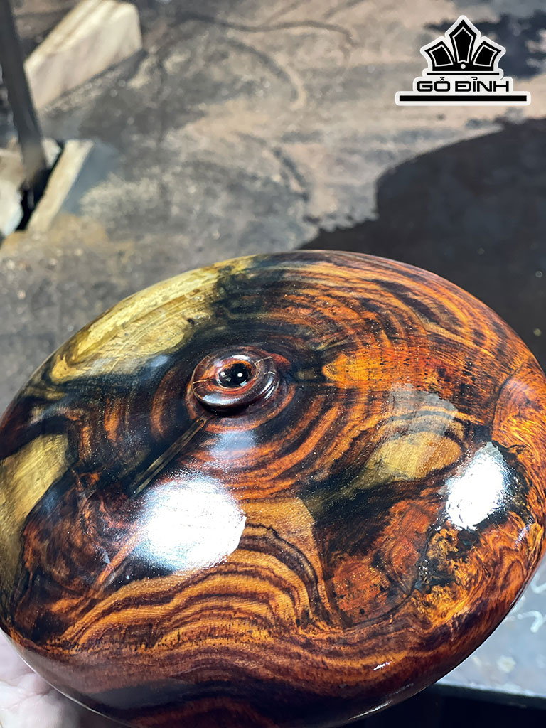 Bình Phú Quý Gỗ Trắc Cao 7 Đường Kính 16 (cm)