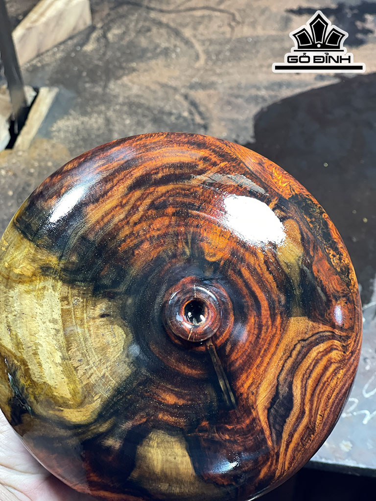 Bình Phú Quý Gỗ Trắc Cao 7 Đường Kính 16 (cm)