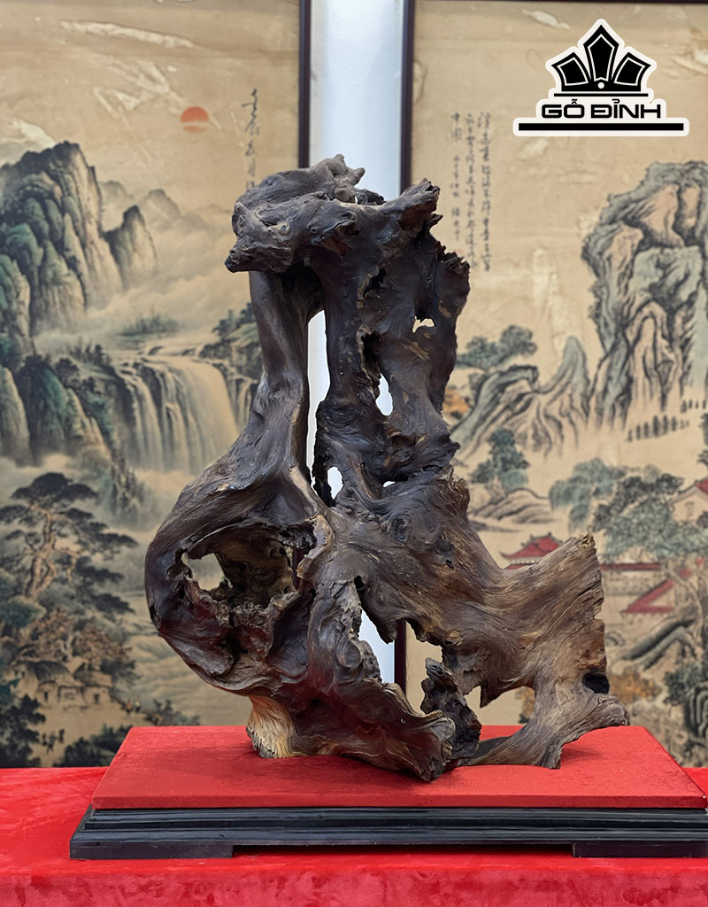 Gỗ Lũa Phong Thuỷ Gỗ Bách Xanh Cao 73 Ngang 56 Sâu 30 (cm)