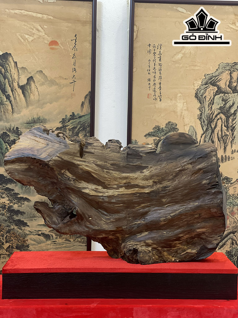 Tượng Nhất Tâm Bái Phật Gỗ Bách Xanh Cao 41 Ngang 70 Sâu 20 (cm)