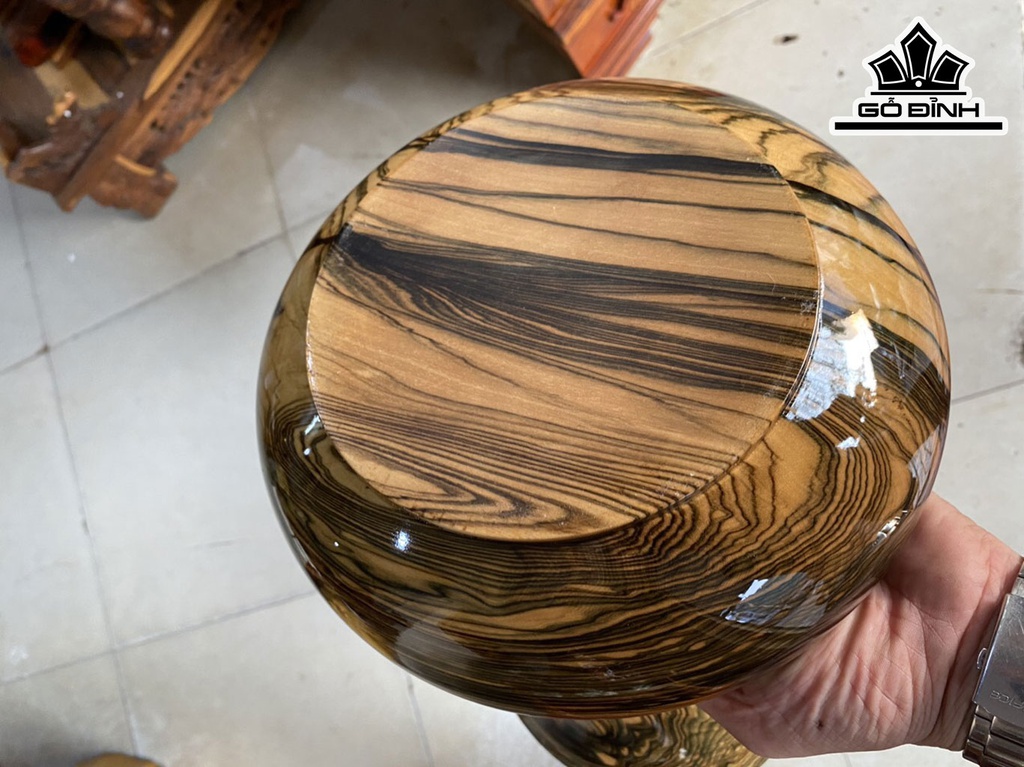 Thố Gỗ Cẩm Cao 17 Đường Kính 23,5 (cm)