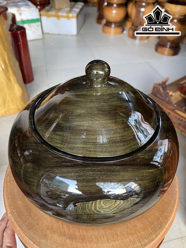 Thố Gỗ Cẩm Cao 20 Đường Kính 23 (cm)