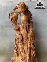 Tượng Ông Thọ Gỗ Ngọc Am Cao 100 Ngang 43 Sâu 27 (cm)