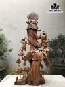 Tượng Phật Quan Thế Âm Bồ Tát Gỗ Thủy Tùng Cao 130 Ngang 60 Sâu 33 (cm)