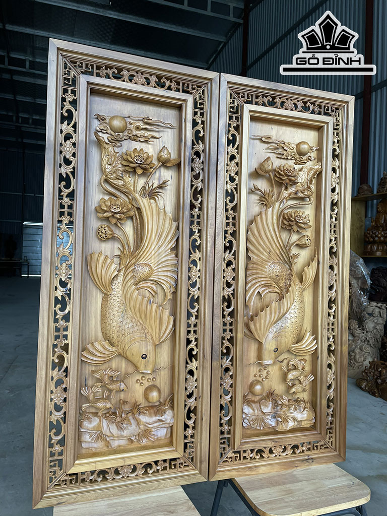 Tranh Gỗ Gỗ Bách Xanh Cao 128 Ngang 50 Sâu 7 (cm)