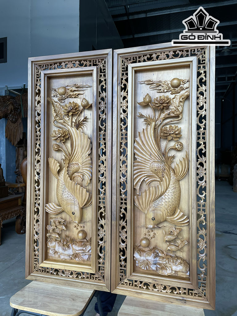 Tranh Gỗ Gỗ Bách Xanh Cao 128 Ngang 50 Sâu 7 (cm)