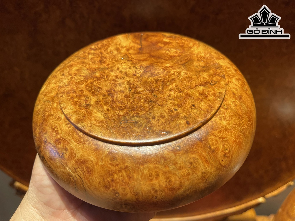 Đĩa Gỗ Trang Trí Gỗ Nu Hương Đường Kính 15 Dày 3 (cm)