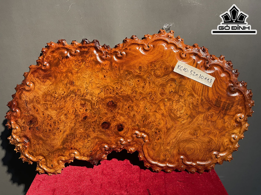 Khay Trà Gỗ Nu Hương Ngang 52 Cao 33 Sâu 1,5 (cm)